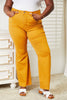 Full Size High Waist Tummy Control Garment Dyed Flare Jeans