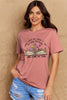 Simply Love Full Size Book & Flower Graphic Cotton Tee