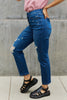 Melanie Full Size High Waisted Distressed Boyfriend Jeans