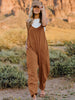 Full Size Sleeveless V-Neck Pocketed Jumpsuit