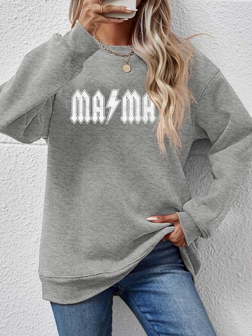 👕 Elevate Your Style with Our Letter Graphic MAMA Sweatshirt 🌟