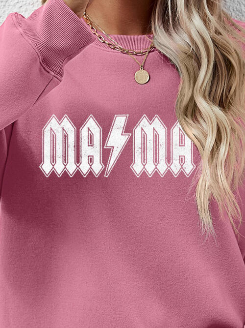 👕 Elevate Your Style with Our Letter Graphic MAMA Sweatshirt 🌟