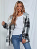 Plaid Hooded Jacket with Pockets