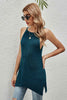 Slit Sleeveless Knit Dress