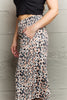 Leopard High Waist Flowy Wide Leg Pants with Pockets