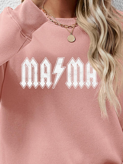 👕 Elevate Your Style with Our Letter Graphic MAMA Sweatshirt 🌟