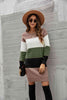 Woven Right Striped Sweater Dress