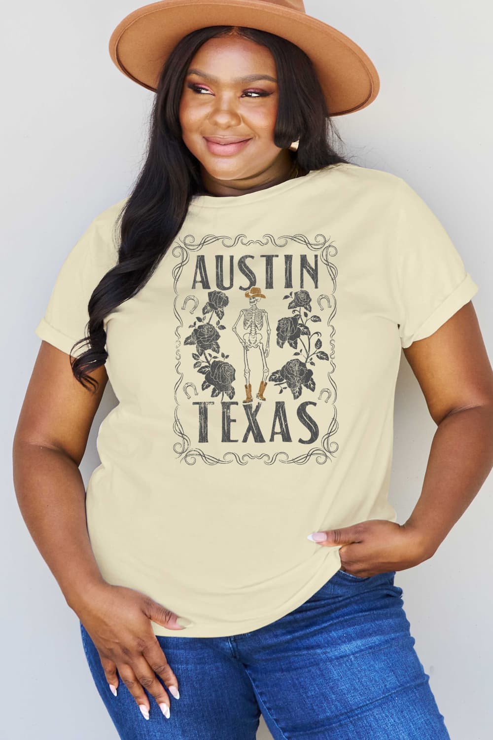 Full Size AUSTIN  TEXAS Graphic Cotton T-Shirt