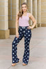 Janelle Full Size High Waist Star Print Flare Jeans