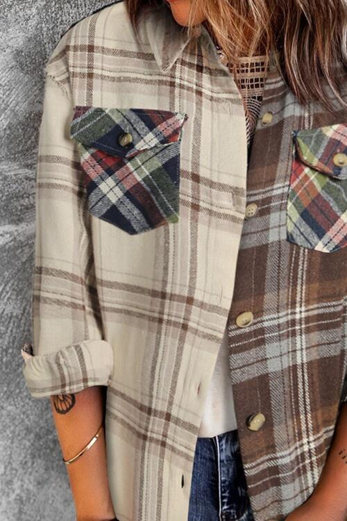 👚 Elevate Your Style with Our Plaid Collared Button Down Shirt 🌟