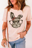 Easter Bunny Graphic Cuffed T-Shirt