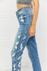 Laila Full Size Straight Leg Distressed Jeans