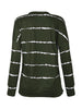 Striped Round Neck Sweatshirt